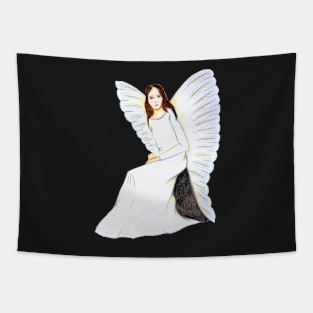 Guardian Angel, I am always here- Black Tapestry