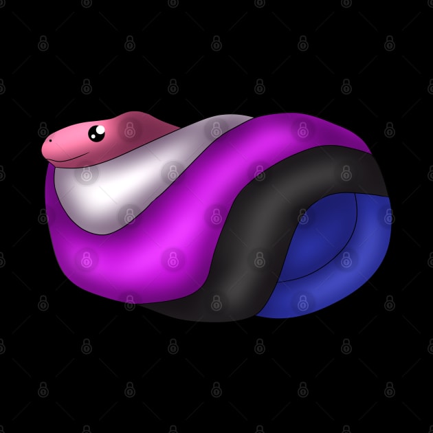 Genderfluid Snake by TheQueerPotato