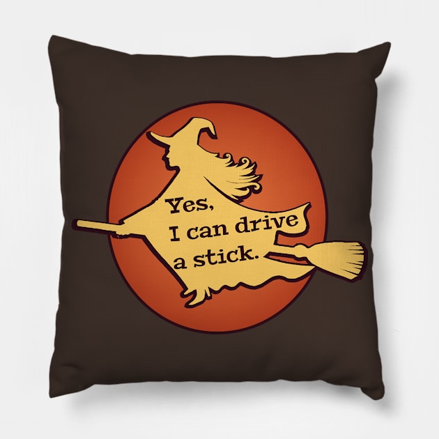 Yes, I can drive a stick Pillow by MadmanDesigns