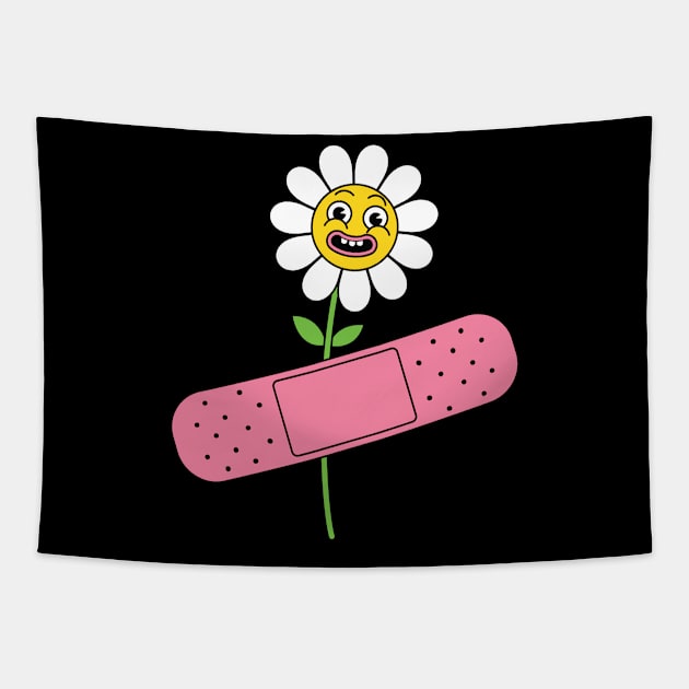 Injured Flower Tapestry by Designograph