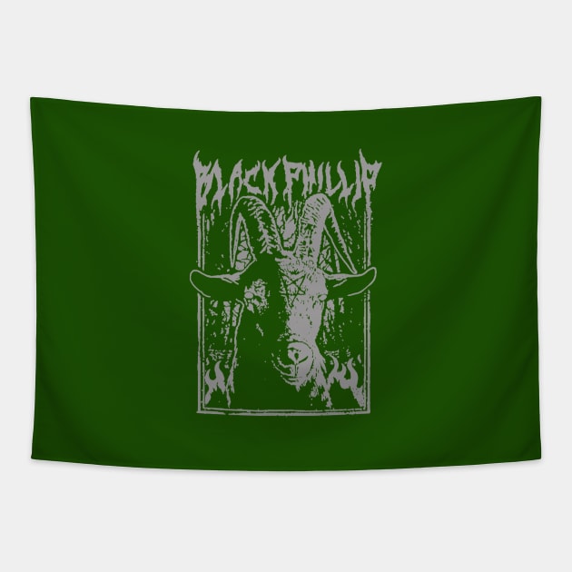 Black Metal Tapestry by ginaprastiwi