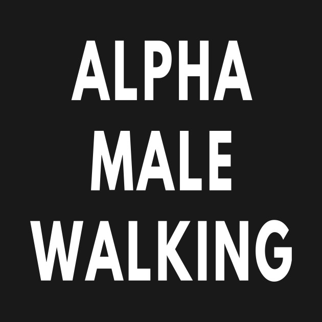 Alpha Male Walking Funny Gym Shirt Best Fitness Apparel Fitness