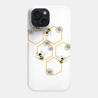 Bees and Flowers Phone Case