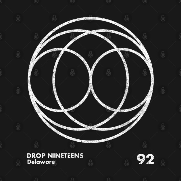 Drop Nineteens / Minimal Graphic Design Artwork by saudade