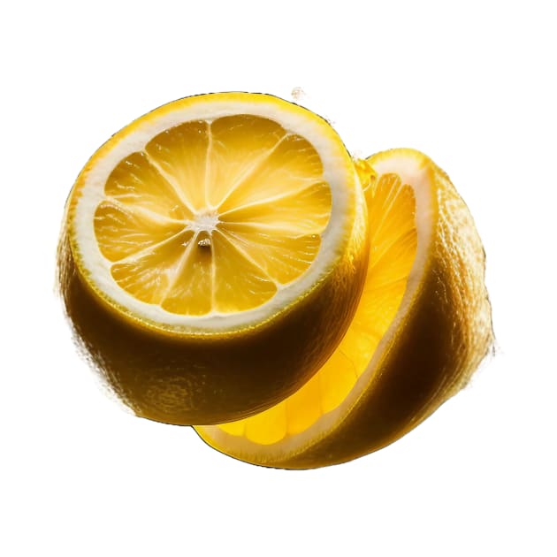 Split Lemon by Print on earth