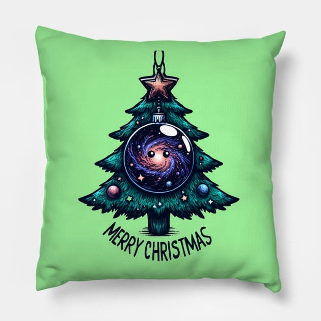 Festive Cartoon Delights: Elevate Your Holidays with Cheerful Animation and Whimsical Characters! Pillow by insaneLEDP