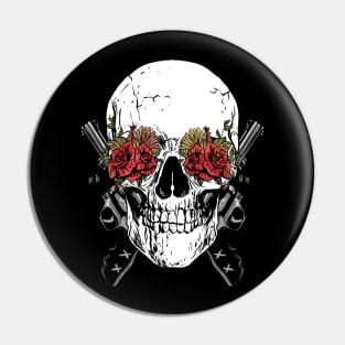 Guns and Skulls Pin