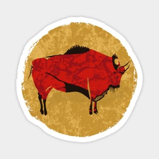 Bison cave painting Altamira prehistoric art Magnet