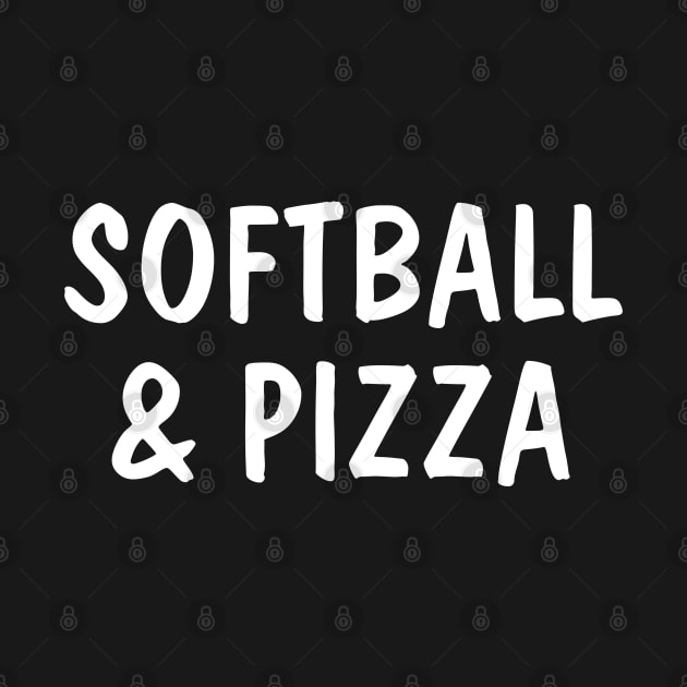 Softball And Pizza by SpHu24