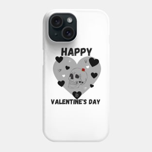 Gothic I love you skull, planchette and heart Phone Case