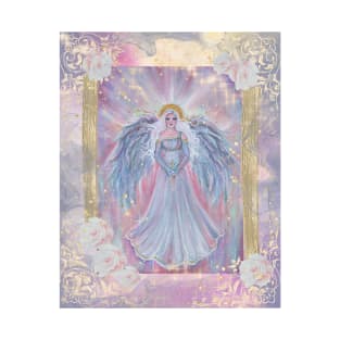 Angel art with digital elements by Renee Lavoie T-Shirt