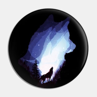 Mystic wolf Pin