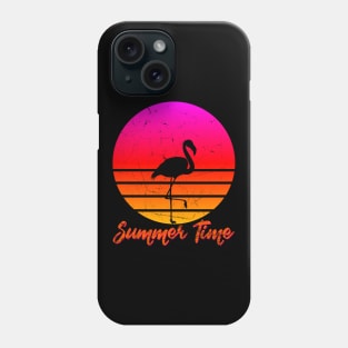 Summer-Time Flamingo Sunset Beach Phone Case