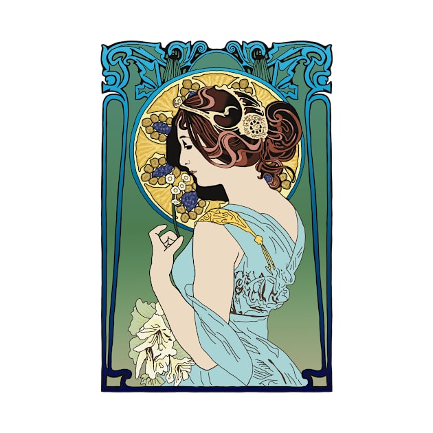 Pre-Raphaelite Girl 4 (Blue) by Soth Studio