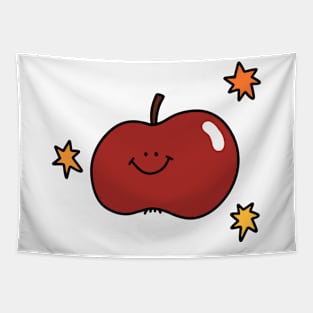 Smiley apple Tapestry