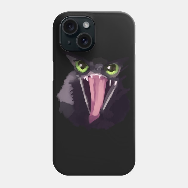 Hilarious cursed maxwell the cat! Phone Case by Lunaticmoonart