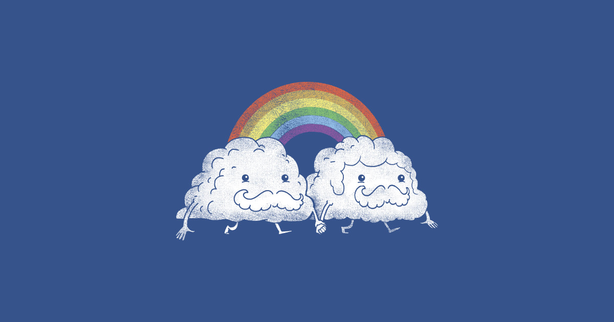 Gay Clouds - Pride - T-Shirt | TeePublic