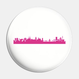 Basel skyline pink Pin