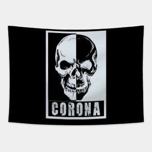 Corona Virus Skull. Tapestry