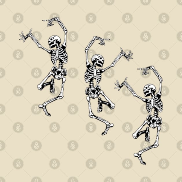 Dance with Death Skeleton Dancing Halloween by Burblues