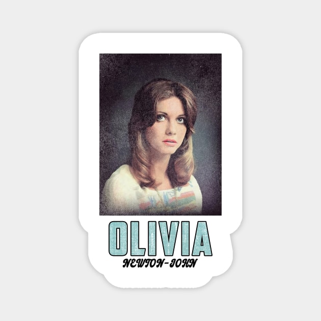 olivia newton john Magnet by nflstr