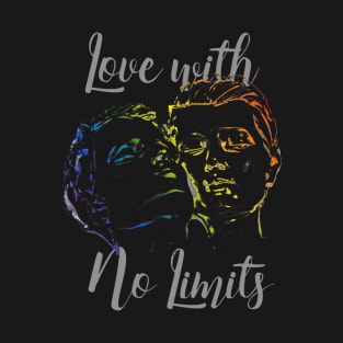 LGBTQ, Gay, Love with No Limits, Rainbow Colors, T-Shirt T-Shirt