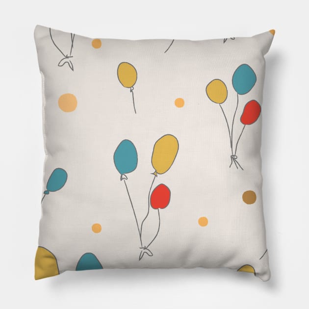 Balloony Pillow by Kristina Stellar Scandinavian Land