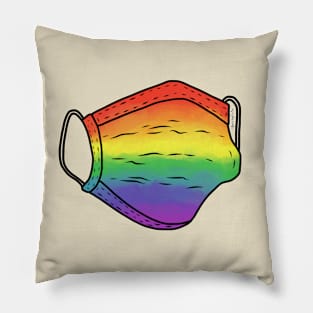 Rainbow Face Mask Viral TikTok Pillow