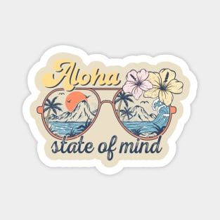 Aloha state of mind summer Magnet