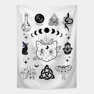 Curious Kitty - Witchy AF Tshirt Tapestry