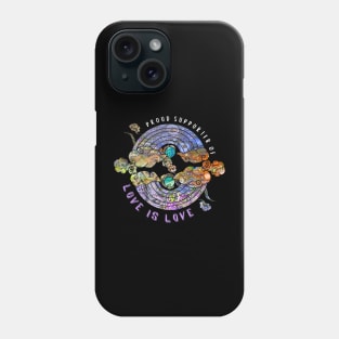 Proud Supporter of Love is Love Rainbows - Fusion Phone Case