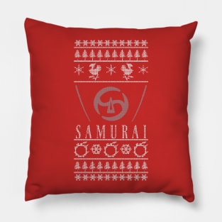 Final Fantasy XIV Samurai Ugly Christmas Sweater Pillow