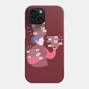 Book Lady Librarian Phone Case