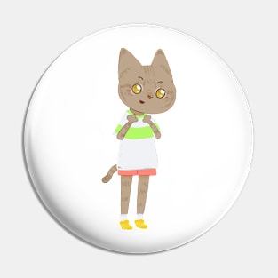 Spirited cat Pin