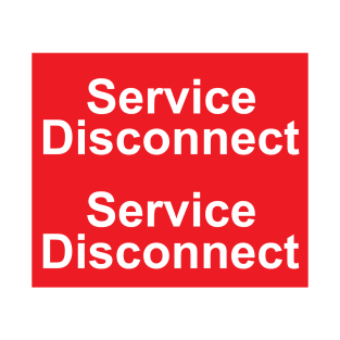 Electric Service Disconnect Sticker T-Shirt