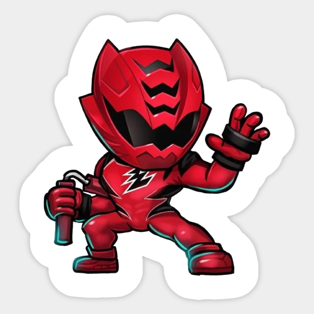 red ranger - Red Ranger - Sticker | TeePublic