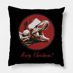 T-REX Cool Ugly Christmas Sweater Pillow