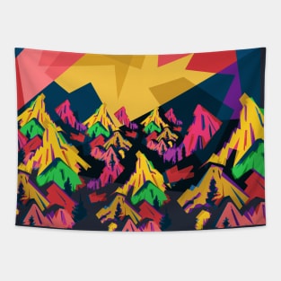 Montain Colorfully Tapestry