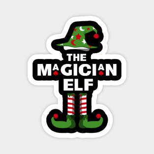 The Magician Elf Matching Family Christmas Pajama Party T-Shirt Magnet