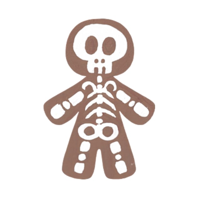 Skeleton Gingerbread Person by JadedOddity