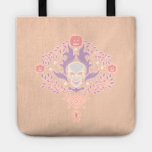 Damask Halloween - Creamsicle Tote