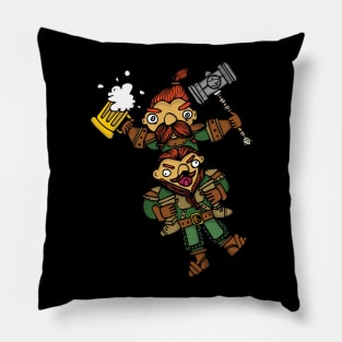 Drunk Dwarves Beer Party Pillow