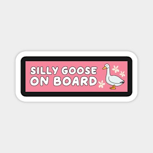 funny car bumper silly goose, Silly Goose On Board Funny Bumper Magnet