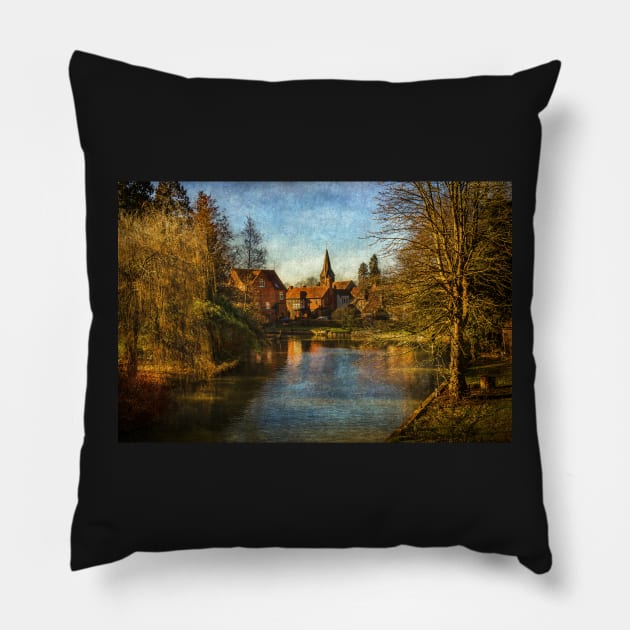 Whitchurch on Thames Pillow by IanWL