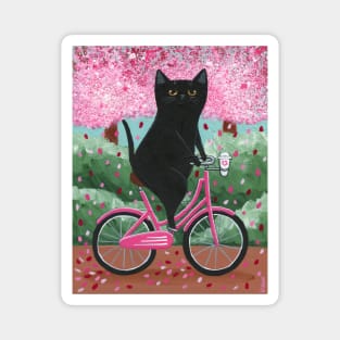 Black Cat Spring Bicycle Ride 2024 Magnet