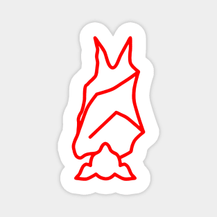 Bat Boys Logo - Red Magnet