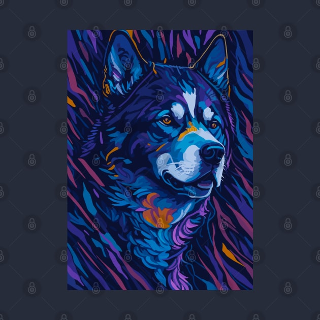 Abstract Siberian Husky by BAJAJU