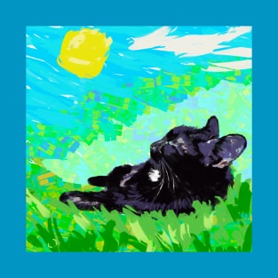 Black Kitten on a Sunny Day T-Shirt