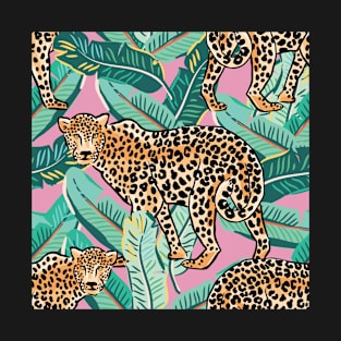 Cheetah Tropical Print T-Shirt