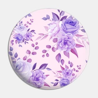 Purple Flower - Floral Pattern Pin